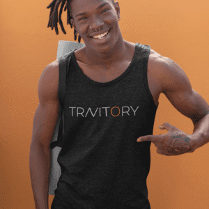 Travitory Black Sweat Shirt Male